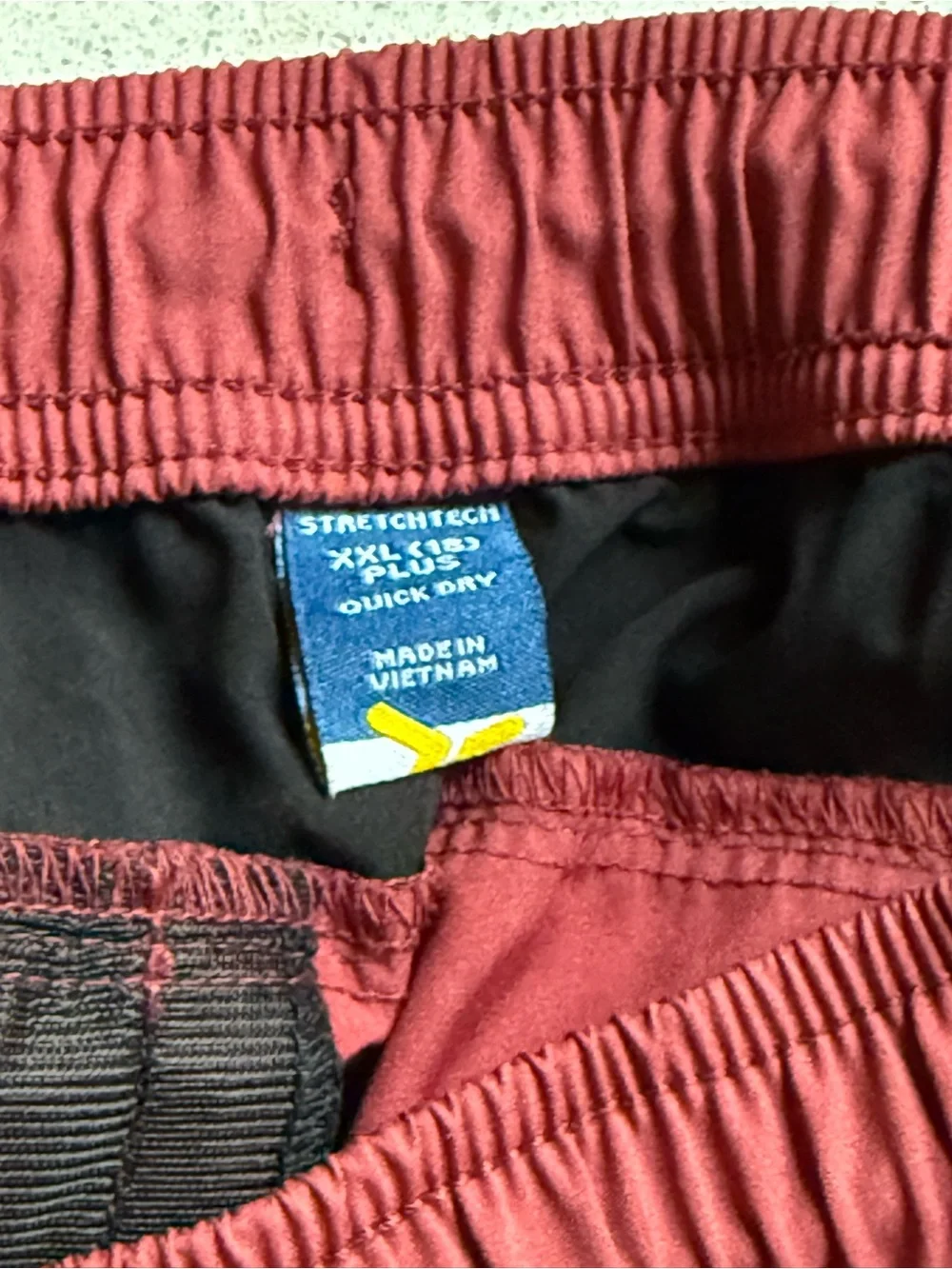 Old Navy Red and Black Boys Athletic Shorts